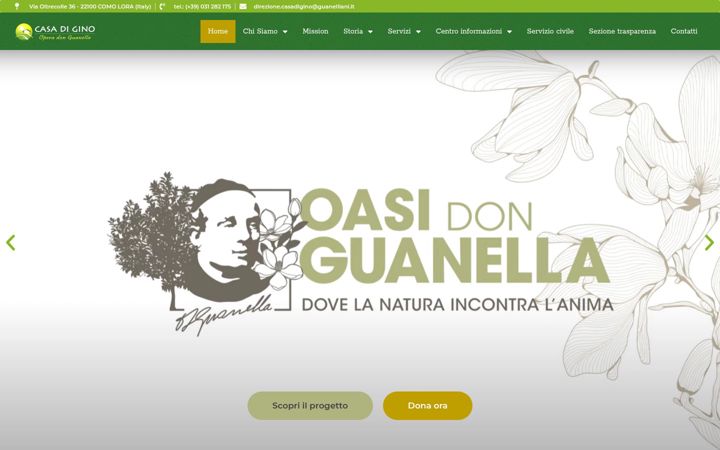 Snimka zaslona za casadigino.org