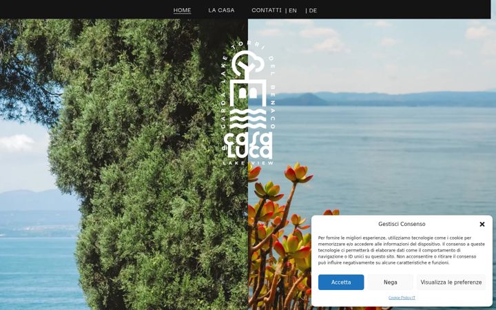 Screenshot of casadilucagarda.it