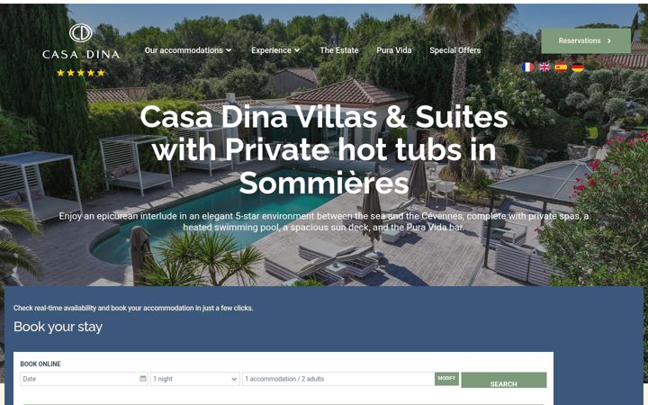 Screenshot of casadina.fr