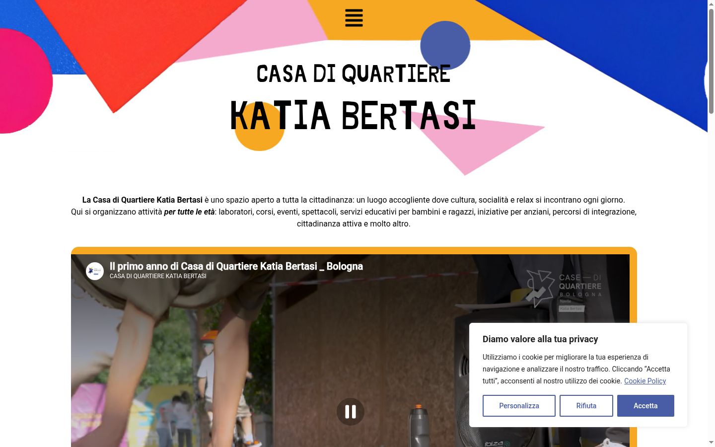 Captura de pantalla del banner de consentimiento mostrado antes de cualquier interacción