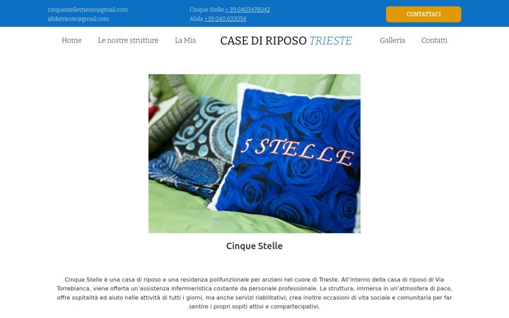 Screenshot of casadiriposocinquestelle.com