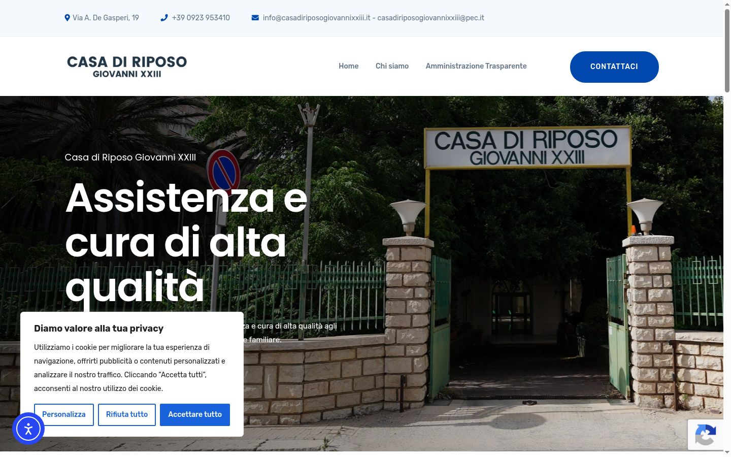 Captura de ecrã do banner de consentimento apresentado antes de qualquer interação