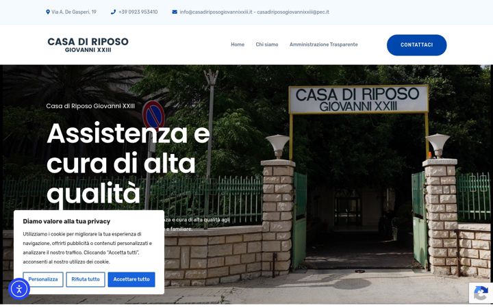Captura de ecrã de casadiriposogiovannixxiii.it