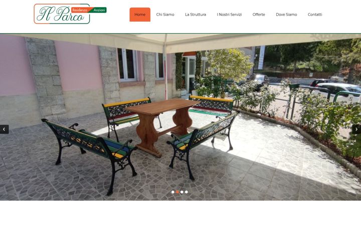 Screenshot of casadiriposoilparco.it