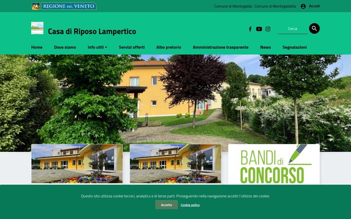 Screenshot of casadiriposolampertico.it