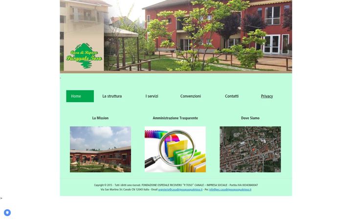 Screenshot of casadiriposopasqualetoso.it