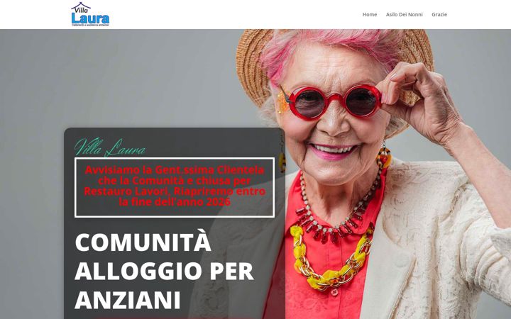 Screenshot of casadiriposovillalaura.it