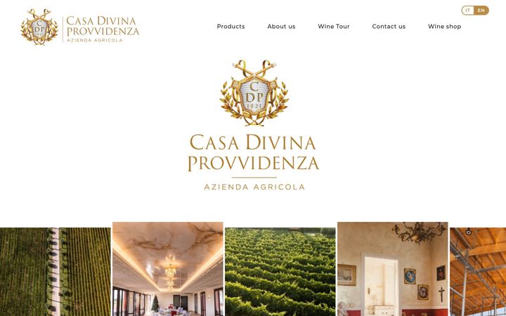 Screenshot of casadivinaprovvidenza.it