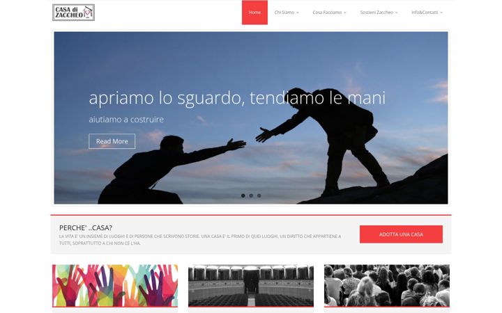 Screenshot of casadizaccheo.org