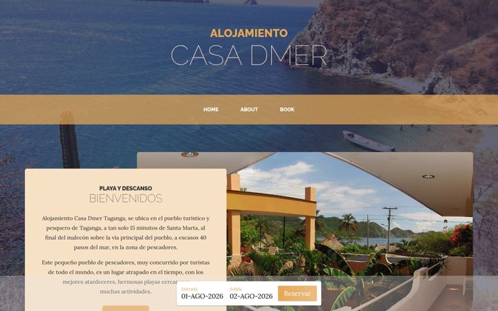 Screenshot of casadmer.com