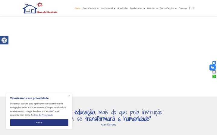Captură de ecran a casadocaminholondrina.org.br