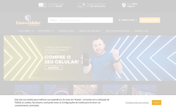 Screenshot of casadocelular.com.br