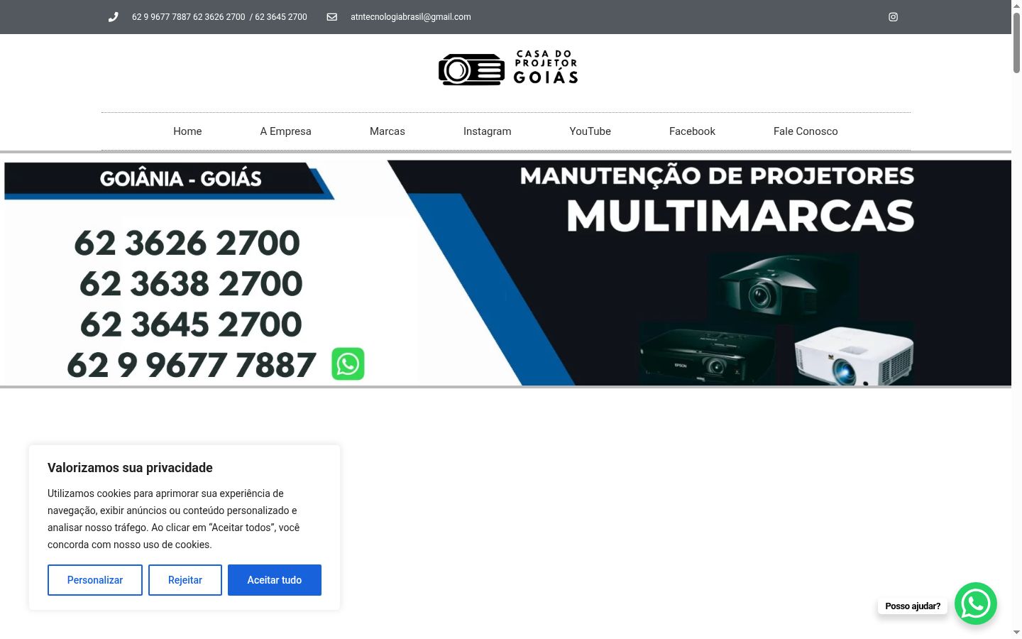 Screenshot des Einwilligungsbanners vor jeglicher Interaktion