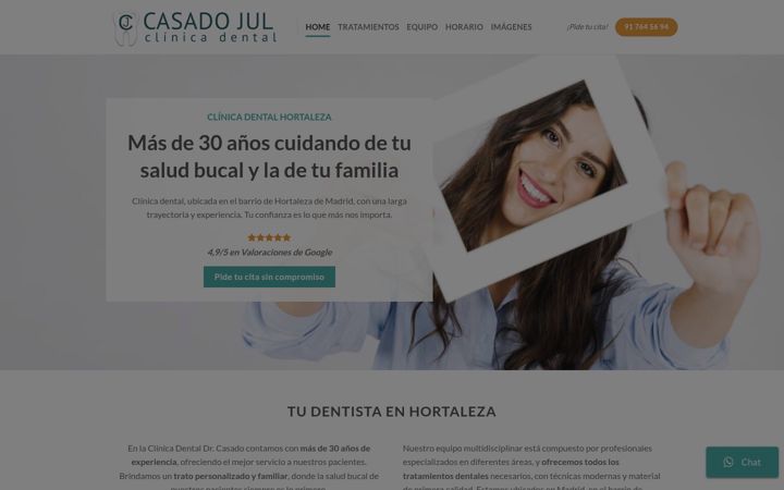 Screenshot of casadodental.com