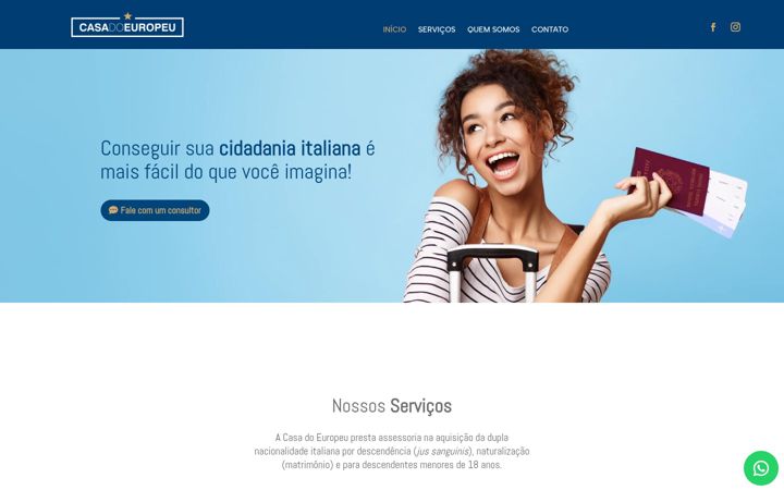 Screenshot of casadoeuropeu.com.br
