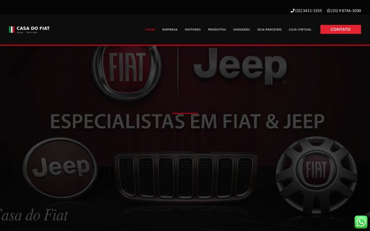 Screenshot of casadofiat.com.br