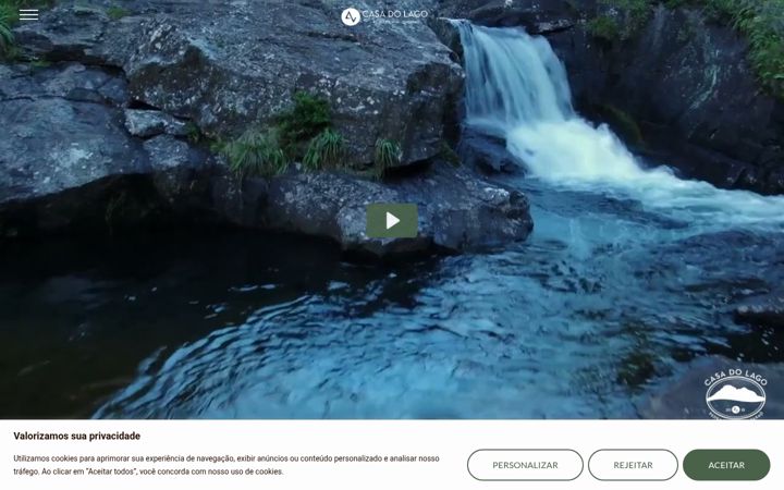 Captură de ecran a casadolagocaparao.com.br