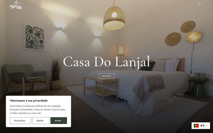 Captura de pantalla de casadolanjal.pt