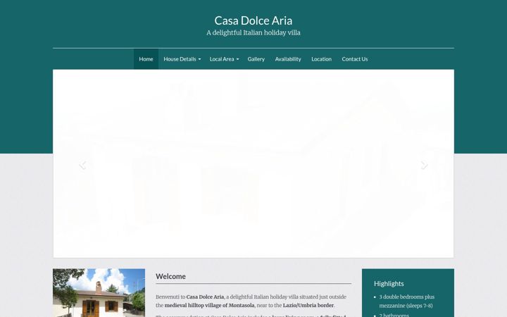 Screenshot of casadolcearia.com