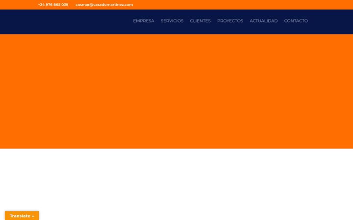 Screenshot of casadomartinez.com