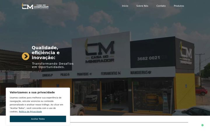 Captură de ecran a casadominerador.com.br