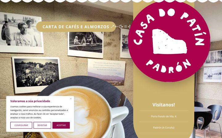 Screenshot of casadopatin.es