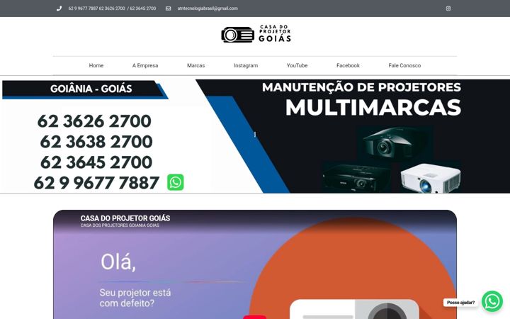 Screenshot of casadoprojetorgoiania.com.br