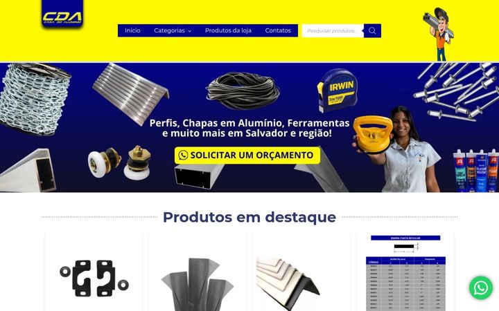 Screenshot von casadosaluminios.com.br