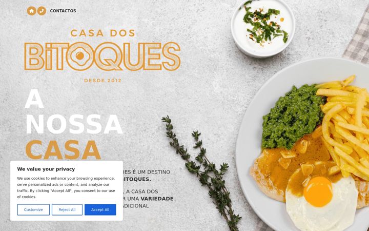 Screenshot of casadosbitoques.pt