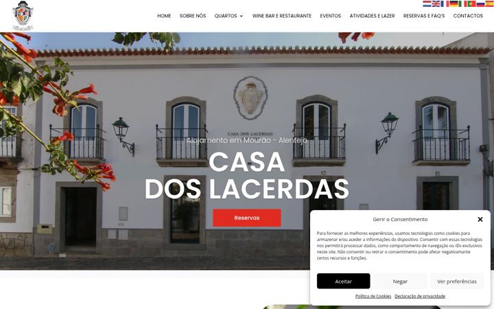 Screenshot of casadoslacerdas.pt