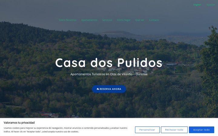 Screenshot of casadospulidos.es
