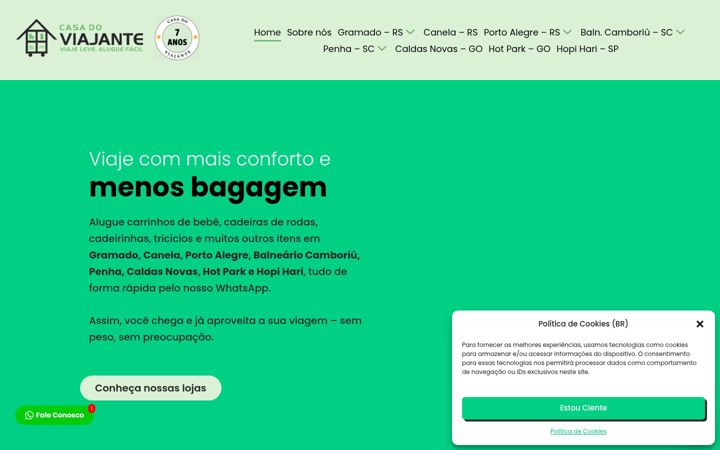 Screenshot von casadoviajante.com.br