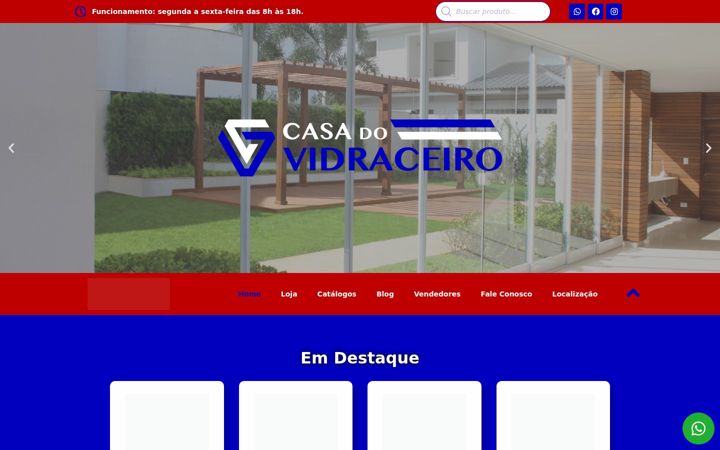 Captură de ecran a casadovidraceiropalmas.com.br
