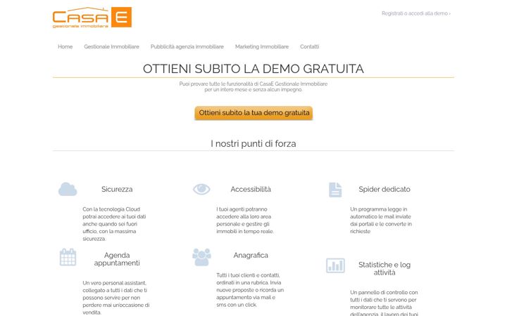 Screenshot of casaegestionale.it