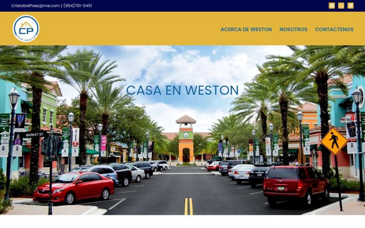 Screenshot of casaenweston.com