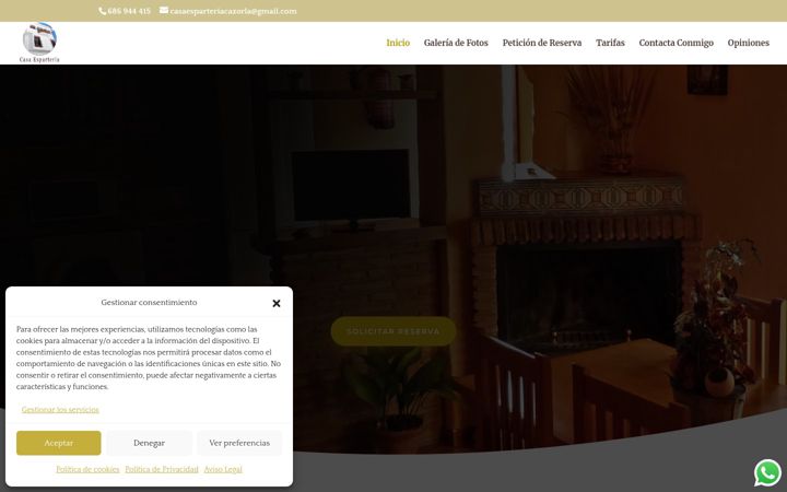 Screenshot of casaesparteria.es