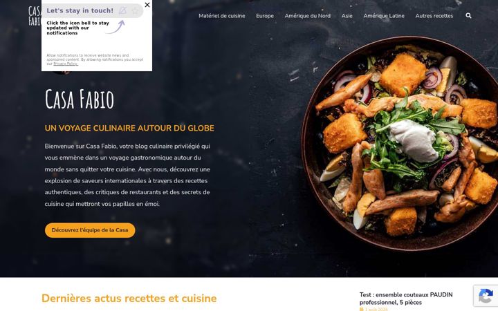 Screenshot of casafabio.com
