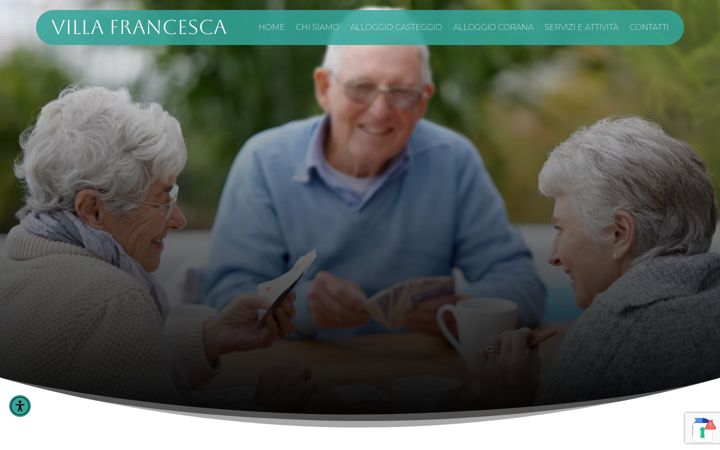 Screenshot of casafamigliavillafrancesca.com