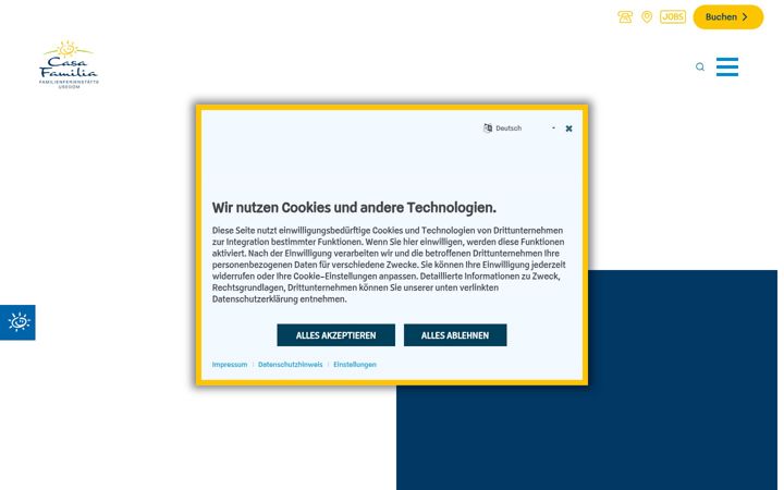 Screenshot of casafamilia.de