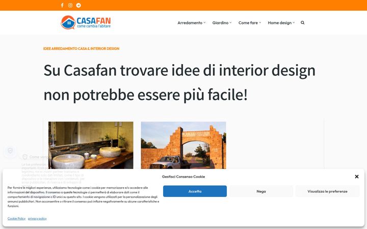Screenshot of casafan.it