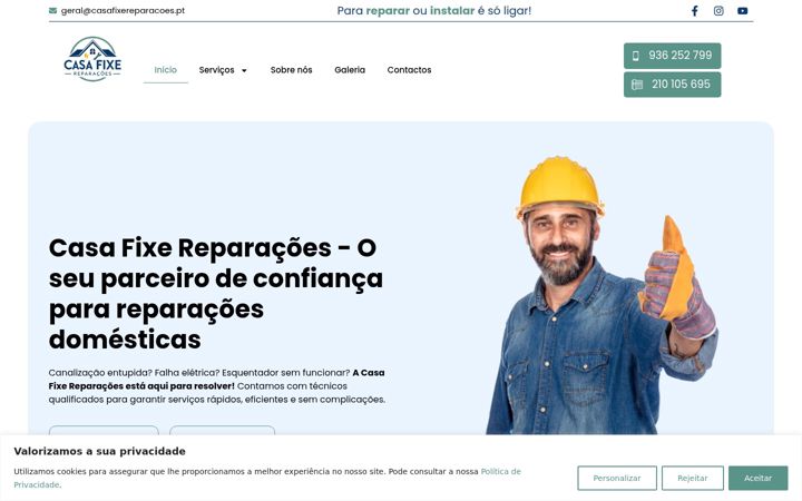 Screenshot of casafixereparacoes.pt