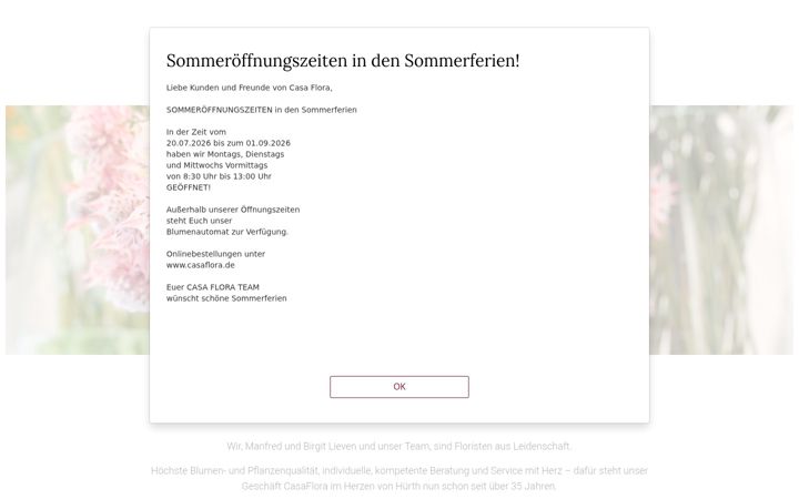 Screenshot of casaflora.de