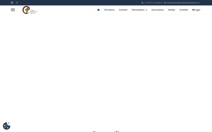 Screenshot of casafontanadevero.it