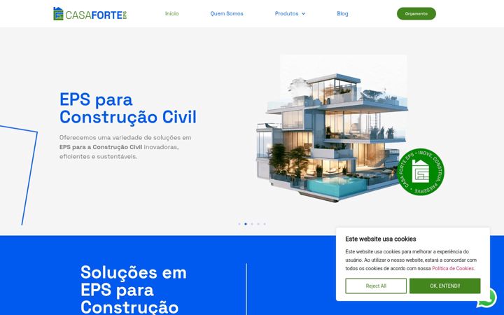 Screenshot of casaforteeps.com.br