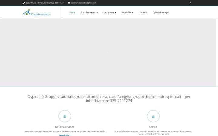 Screenshot of casafrancescoardea.it