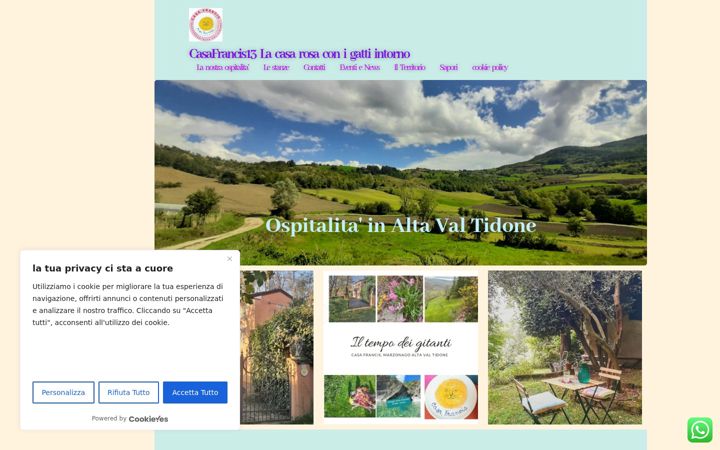 Screenshot of casafrancis13.it