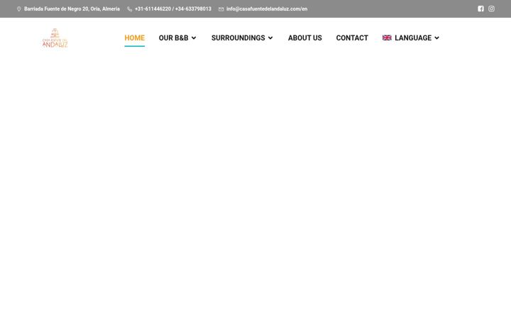 Screenshot of casafuentedelandaluz.com
