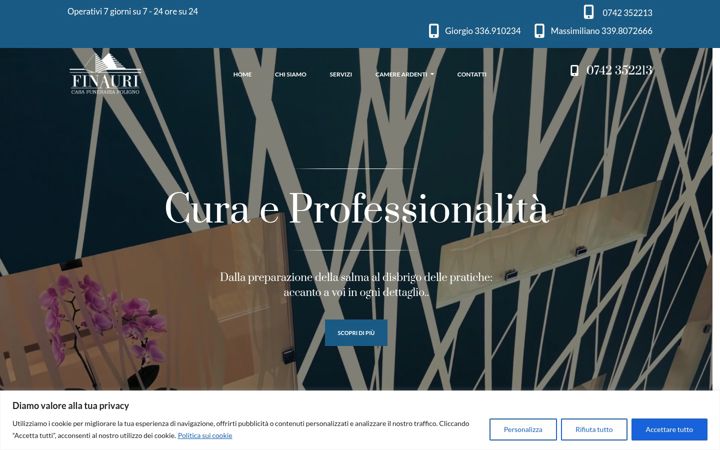 Screenshot of casafunerariafoligno.eu