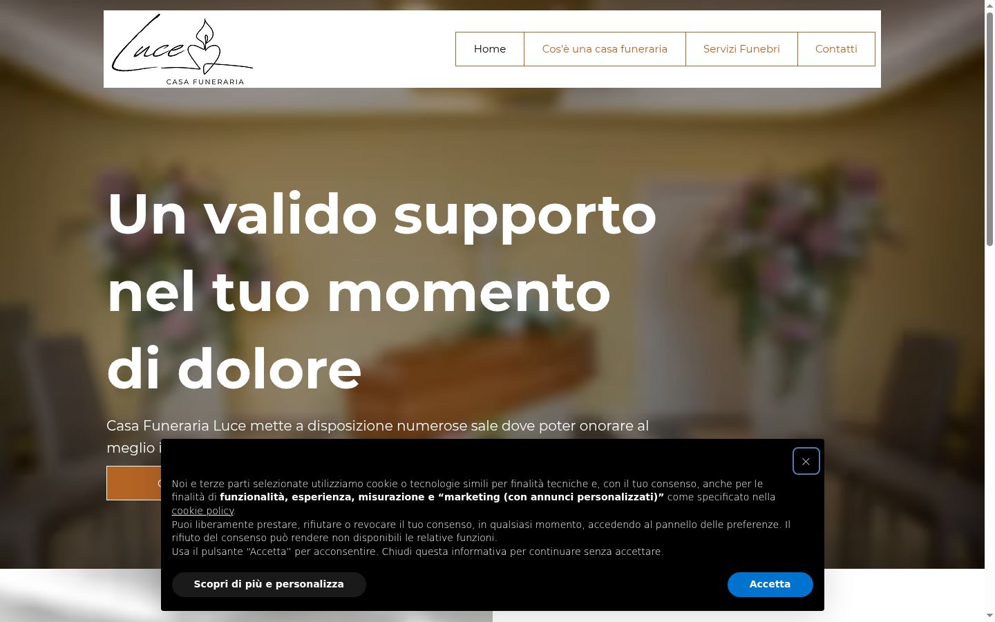 Captura de ecrã do banner de consentimento apresentado antes de qualquer interação