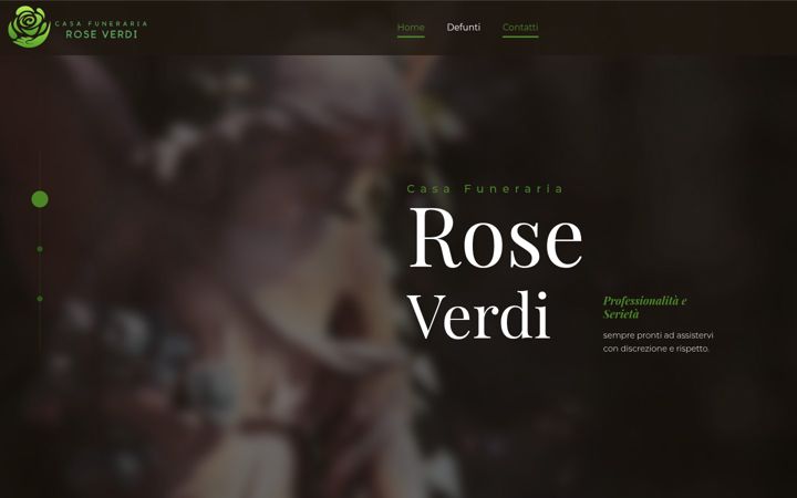 Screenshot of casafunerariaroseverdi.it